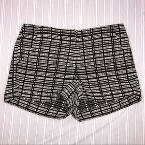 Ro & De Geometric White and Black Shorts
